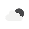 few clouds